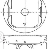 Piston & Pin Set SUBARU EJ20 SOHC 16V 4P1271-STD - Nason
