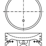 Piston & Pin Set NISSAN E15T 4P1273-0.50 - Nason