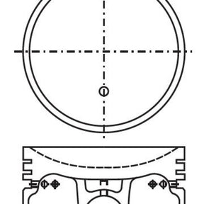 Piston & Pin Set NISSAN E15T 4P1273-0.50 - NASON