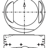 Piston & Pin Set MITSUBISHI 4G64 SOHC 8V 22MM 4P1275-STD - Nason
