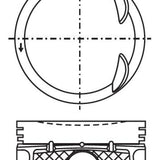 Piston & Pin Set MAZDA L3 DOHC 16V 4P1281-STD - Nason