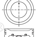 Piston & Pin Set NISSAN QG18DE DISH TOP 4P1283-0.50 - Nason