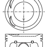 Piston & Pin Set NISSAN QG18DE D/TOP 2 V/RELIEF 4P1284-1.00 - Nason