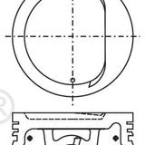 Piston & Pin Set TOYOTA 1RZ SOHC 8V 4P1298-0.50 - Nason