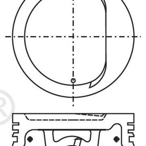 Piston & Pin Set TOYOTA 1RZ SOHC 8V 4P1298-1.00 - NASON