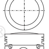 Piston & Pin Set MAZDA NA SOHC 8V 22MM PIN 4P1300-1.00 - Nason