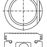 Piston & Pin Set MAZDA UC SOHC 8V 4P1301-0.50 - Nason