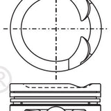 Piston & Pin Set SUZUKI M15A 4P1347-0.50 - Nason
