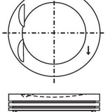 Piston & Pin Set HOLDEN OPEL X20XE 4P1352-0.50 - Nason
