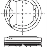 Piston & Pin Set MITSUBISHI 4B10 4P1358-0.50 - Nason