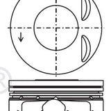 Piston & Pin Set MITSUBISHI 4B11 4P1359-0.50 - Nason