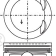 Piston & Pin Set MITSUBISHI 4B12 4P1360-0.50 - NASON