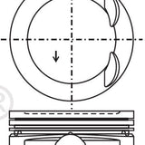 Piston & Pin Set MITSUBISHI 4B12 4P1360-STD - Nason