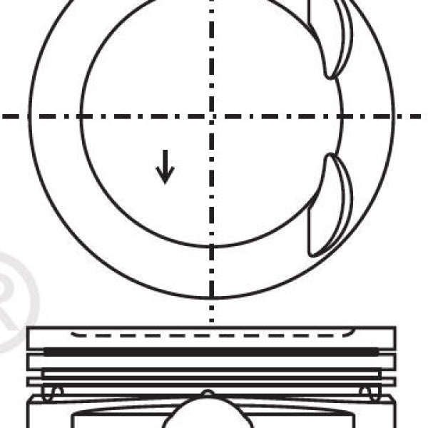 Piston & Pin Set MITSUBISHI 4B12 4P1360-STD - NASON