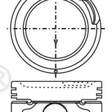 Piston & Pin Set HYUNDAI G4HC 4P1362-STD - Nason
