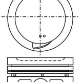 Piston & Pin Set TOYOTA 7K 4P1366-0.50 - Nason