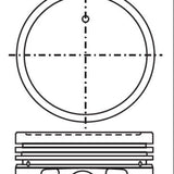 Piston & Pin Set PROTON S4PH 4P1367-STD - Nason
