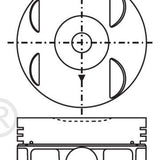Piston & Pin Set HONDA R18A 4P1368-0.50 - Nason