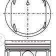 Piston & Pin Set HONDA R18A 4P1369-0.50 - NASON