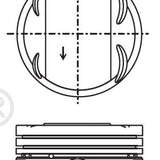 Piston & Pin Set HYUNDAI G4KA DOHC 16V 4P1372-0.50 - Nason