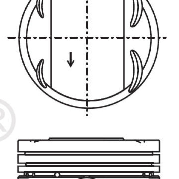 Piston & Pin Set HYUNDAI G4KA DOHC 16V 4P1372-STD - NASON