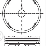 Piston & Pin Set HYUNDAI G4JS DOHC 16V 4P1373-0.50 - Nason