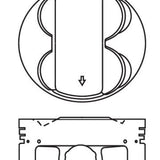 Piston & Pin Set HONDA H22A1 DOHC 16V 4P1380-STD - Nason