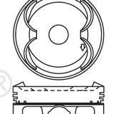 Piston & Pin Set HONDA K24A4 DOHC 16V 4P1382-STD - Nason