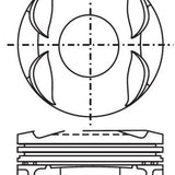 Piston & Pin Set TOYOTA 2ARFE 4CYL 4P1392-0.50 - Nason