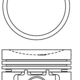 Piston & Pin Set AUSTIN MORRIS MINI 1275 4P1396-0.50 - Nason