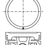 Piston & Pin Set NISSAN L20B 4P1406-1.00 - Nason