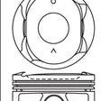 Piston & Pin Set TOYOTA 1NZFE FROM 11/2005 4P1417-0.50 - NASON