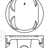 Piston & Pin Set HONDA D16Y8 4P1419-0.50 - Nason