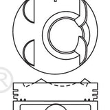 Piston & Pin Set HONDA K20A3 4P1421-0.50 - Nason