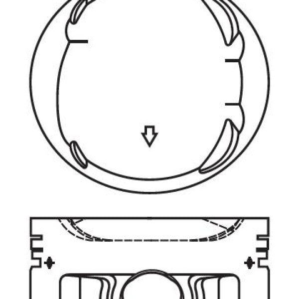 Piston & Pin Set NISSAN GA14DS 4P1424-0.50 - NASON