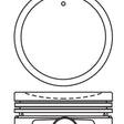 Piston & Pin Set NISSAN GA15DS 4P1425-0.50 - NASON