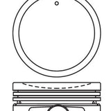 Piston & Pin Set NISSAN GA15DS 4P1425-0.50 - Nason
