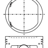 Piston & Pin Set HONDA D17A2 4P1429-STD - Nason