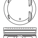 Piston & Pin Set MITSUBISHI 4B11-T 4P1440-0.50 - Nason