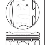 Piston & Pin Set NISSAN HR16DE 4P1449-0.75 - Nason