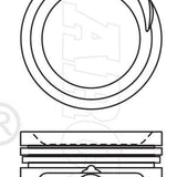 Piston & Pin Set HYUNDAI G4EK-T 4P1451-0.50 - Nason