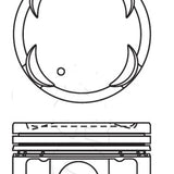 Piston & Pin Set HYUNDAI G4NA 4P1458-0.50 - Nason