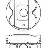 Piston & Pin Set TOYOTA 2ZZ-GE 4P1468-STD - Nason