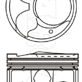 Piston & Pin HYUNDAI G4NC NU DOHC 16V 4P1480-1.00 - TOPLINE