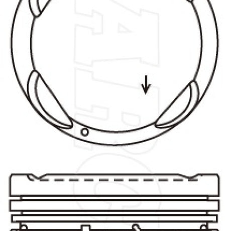 Piston & Pin Set HYUNDAI G4LC 4P1482-0.50 - Nason