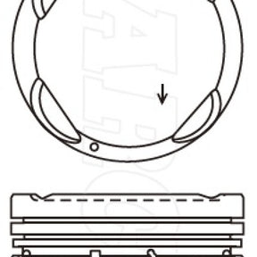 Piston & Pin Set HYUNDAI G4LC 4P1482-STD - NASON