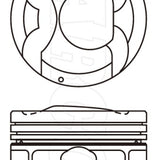 Piston & Pin Set HYUNDAI G4FD 4P1492-0.50 - Nason