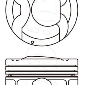 Piston & Pin Set HYUNDAI G4FD 4P1492-0.50 - NASON