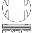 Piston & Pin Set MAZSA ZY DOHC 16V 4P1496-0.50 - NASON