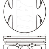 Piston & Pin Set MAZSA ZY DOHC 16V 4P1496-0.50 - Nason